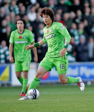 2010년 셀틱에서 뛰는 기성용