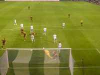 갈리시아(흰색)와 베네수엘라(자주색)의 경기.