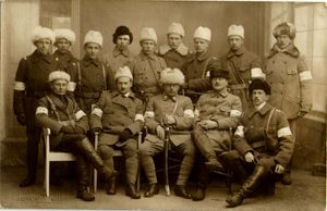 1918년 오울루의 방위군.