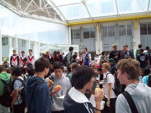 캠퍼스의 학생들