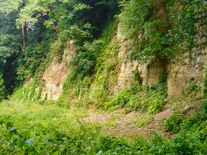 홀로웨이 힐 기저부에 있는 이전 모래 및 바게이트 석재 채석장