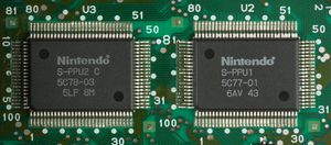 두 개의 화상 처리 장치(PPU) 칩