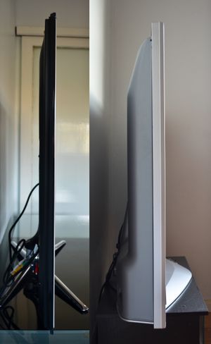 플라스마 디스플레이는 2006년과 2011년 사이에 75% 더 얇아졌다.