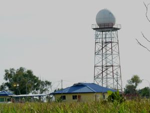기상 레이더 미리 캐나다 언덕에 위치한 기상 레이더 기지