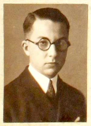 1924년의 폴 니장, 파리 고등사범학교 학생 시절.