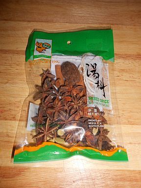 전형적인 쌀국수 향신료 팩