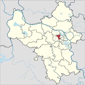 하노이의 꺼우저이군 위치