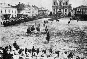 1919년 8월 3일 티미쇼아라에 진입하는 루마니아 군