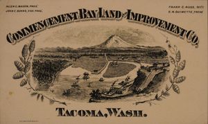 커먼스먼트 베이 토지 개발 회사는 도시의 초기 성장에 중요한 역할을 했다.