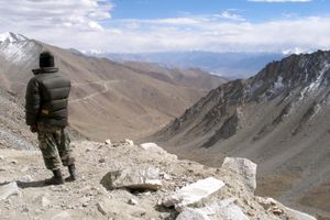 라다크의 인도 군 검문소