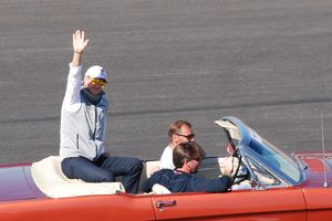 2012년 미국 그랑프리에서의 슈마허. 그는 선수 경력에서 두 번째이자 마지막 경기를 치렀다.