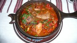 코사크풍의 불고기.