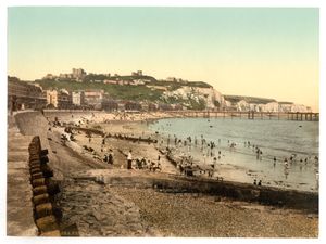 1900년경 도버 항구 해변