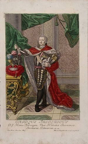 1745년 마르틴 엥겔브레히트의 채색된 판화