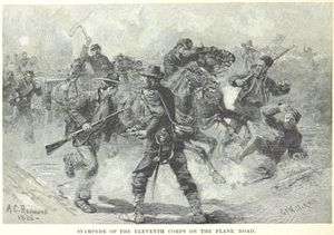 잭슨의 저녁 식사 시간 기습 공격 전에 도주하는 제11군단