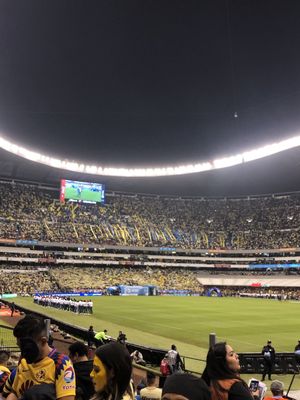 2019년 에스타디오 아즈테카에서의 아메리카 서포터