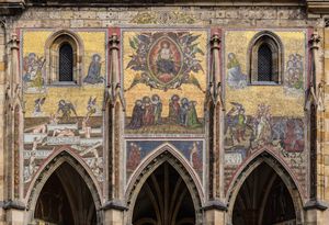 최후의 심판 모자이크 (14세기), 체코 프라하 성 비투스 대성당 남쪽 파사드