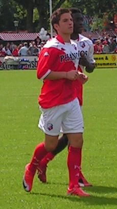 메르턴스가 2009년 위트레흐트에서 훈련하고 있다.