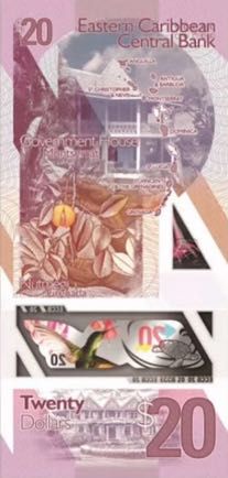 동카리브 20달러 지폐 (뒷면)