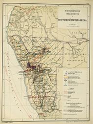 1905년 독일령 남서아프리카 지도