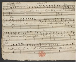 훔멜의 작품 중 현존하는 자필 악보