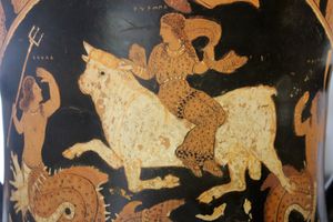 에우로페를 묘사한 크라테르, 기원전 350년