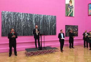 크리스토퍼 르 브룬, 왕립예술원장, 2015년 왕립예술원 하계 전시회 개막일(일명 "바니싱 데이")에 연설