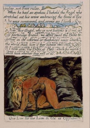 『천국과 지옥의 결혼』의 판화, 느부갓네살 묘사