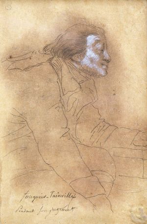 푸키에 탱빌 재판 중 스케치