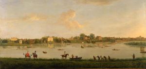 트위크넘의 템스강, 피터 틸레만스의 그림