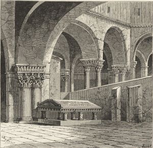 예루살렘 성묘 교회에 있는 고드프루아의 위령비