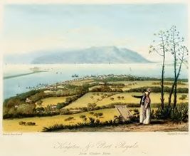 포트 로열의 선박 (1820년경)