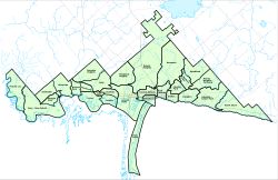 덜루스 지역 지도