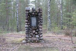 핀란드 우티에 세워진 우티스말름 전투 기념비 (1931)