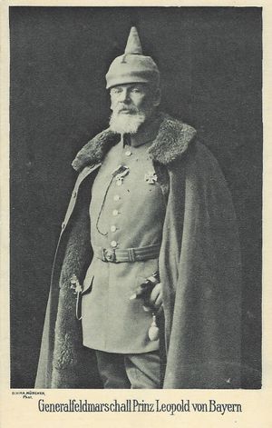 제1차 세계 대전 시대의 엽서: 레오폴트 폰 바이에른 원수