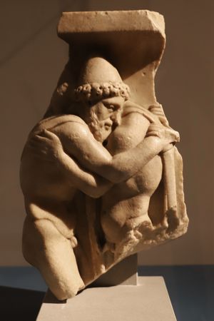 로마 사르코파구스 조각, 오디세우스와 라에르테스, 서기 150년대, 바락코 박물관