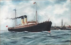 1913년 안트베르펜 항구의 드레스덴호