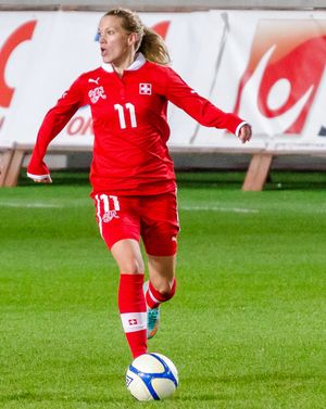 2011년 스위스 대표팀에서 활동하는 라라 디켄만