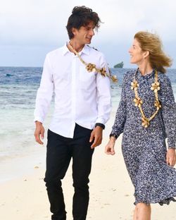 2023년 8월 케네디 섬에서 아들 잭과 함께 있는 케네디