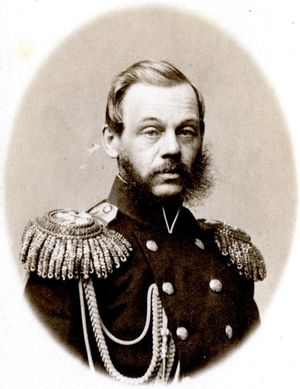 드미트리 밀류틴, 1865년. 러시아 군부의 주요 인물로, 체르케스 문제에 깊이 관여했다.