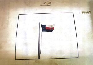 1840년 연방군 호세 카르바할의 야영지에 있던 중앙주의자 스파이가 제작한 스케치.