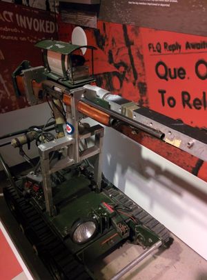 10월 위기 동안 사용된 캐나다 전쟁 박물관의 캐나다군 폭탄 처리 로봇