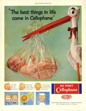 1953 DuPont advert for cellophane