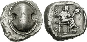 테베 은화 스타테르 (기원전 450-440년)