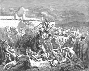 암몬 족속을 징벌하는 다윗. 귀스타브 도레. 1866.