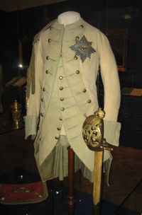 흑수리 훈장이 부착된 러시아 표트르 3세의 예복