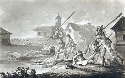 알렉산데르 오르워프스키의 Epizod z rzezi Pragi (프라가 학살 에피소드), 1832년 이전