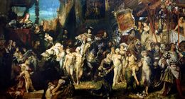 『카를 5세의 앤트워프 입성』, 한스 마카르트 그림