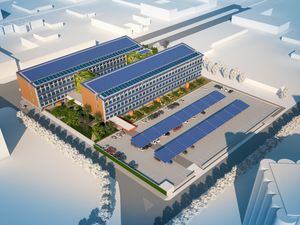 미국 미주리 주 세인트루이스에 있는 탄소 배출량 제로 오피스 빌딩 시제품인 Net Zero Court