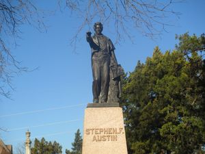 텍사스 주립 묘지에 있는 스티븐 F. 오스틴 묘비, 오스틴, 텍사스